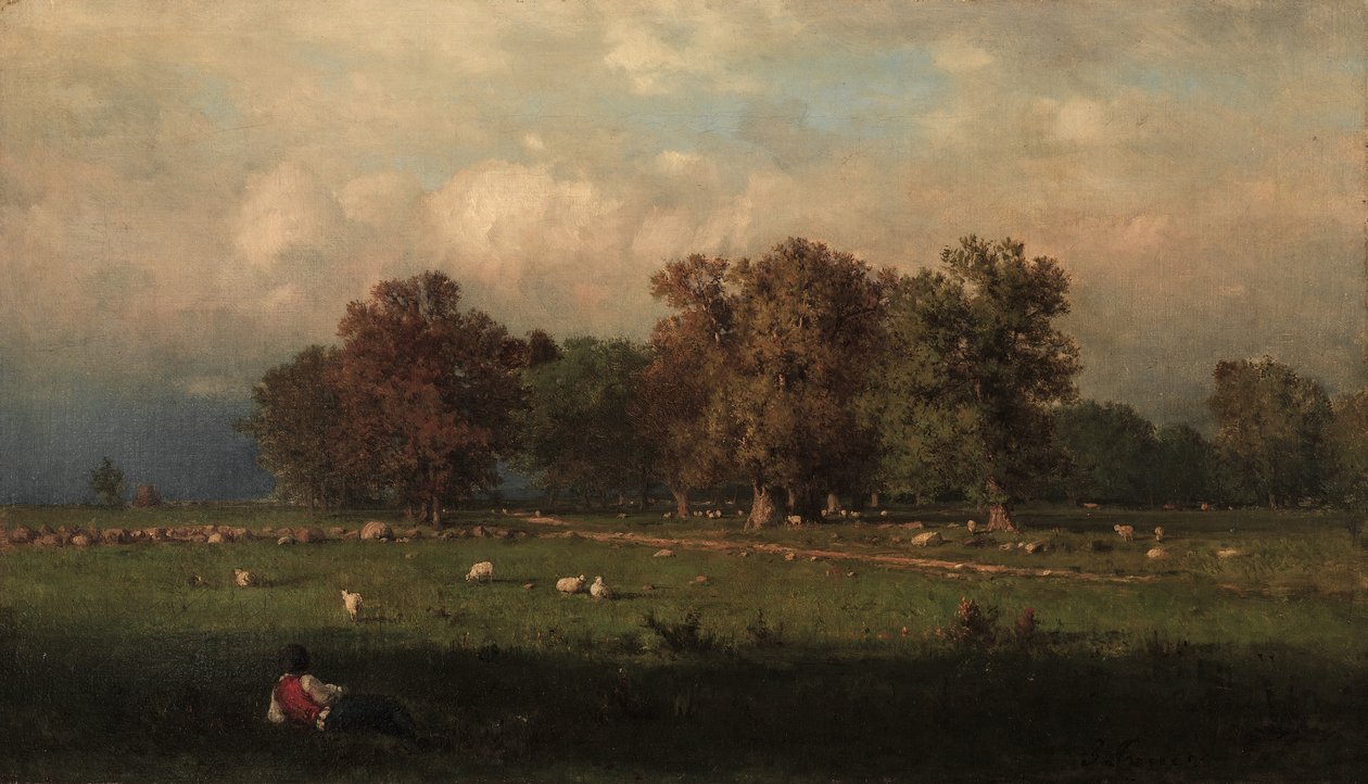 Durham, Connecticut af George Snr. Inness