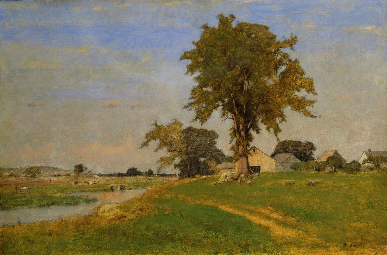 Old Elm ved Medfield, 1860 af George Snr. Inness