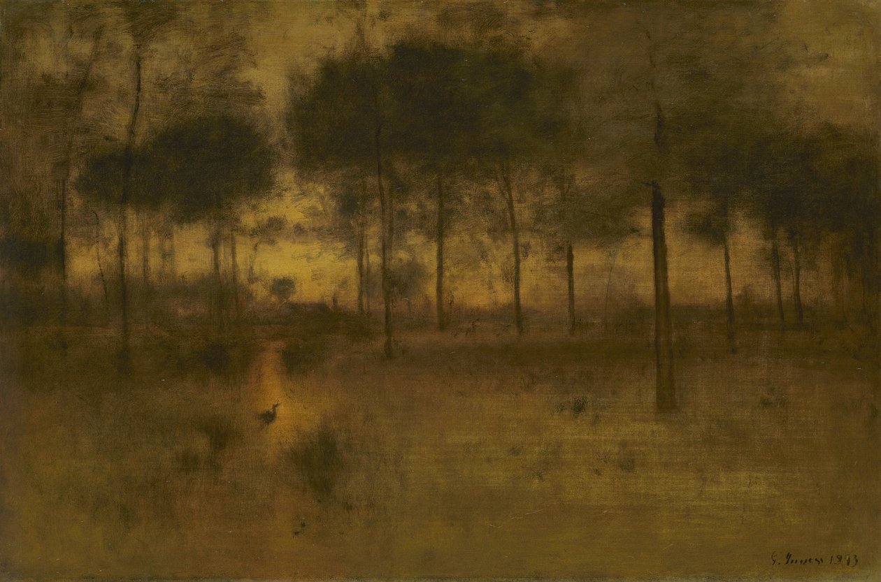 Hejrens hjem, 1893 af George Snr. Inness