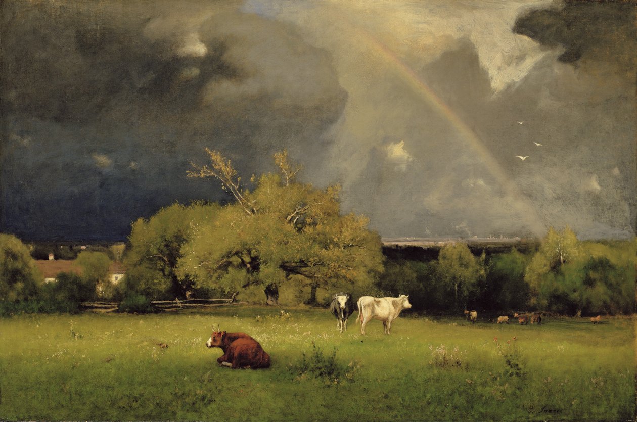 The Rainbow, ca. 1878-79 (olie på lærred) af George Snr. Inness