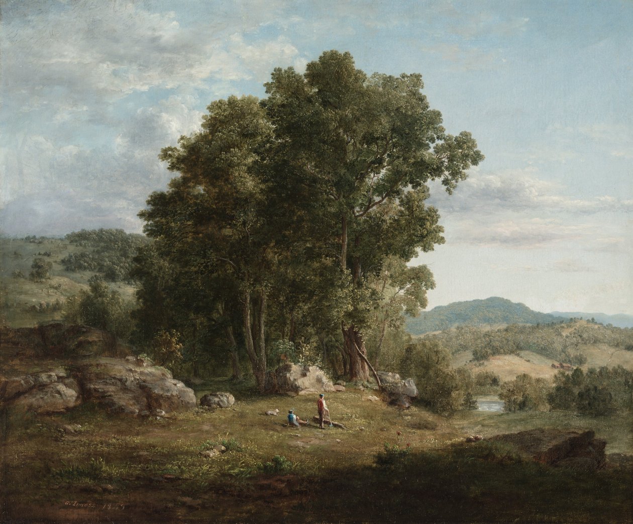 Brændehuggeren af George Snr. Inness