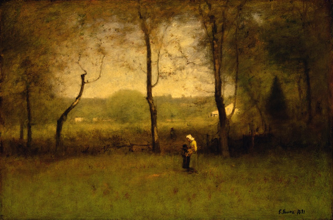 Wood Gatherers: An Autumn Afternoon, 1891 af George Snr. Inness