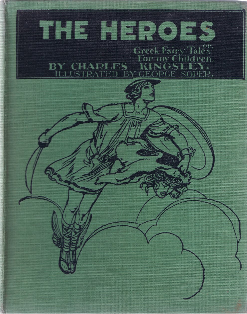 Forsidetavledesign, fra The Heroes udgivet af George Allen og Unwin 1929 af George Soper