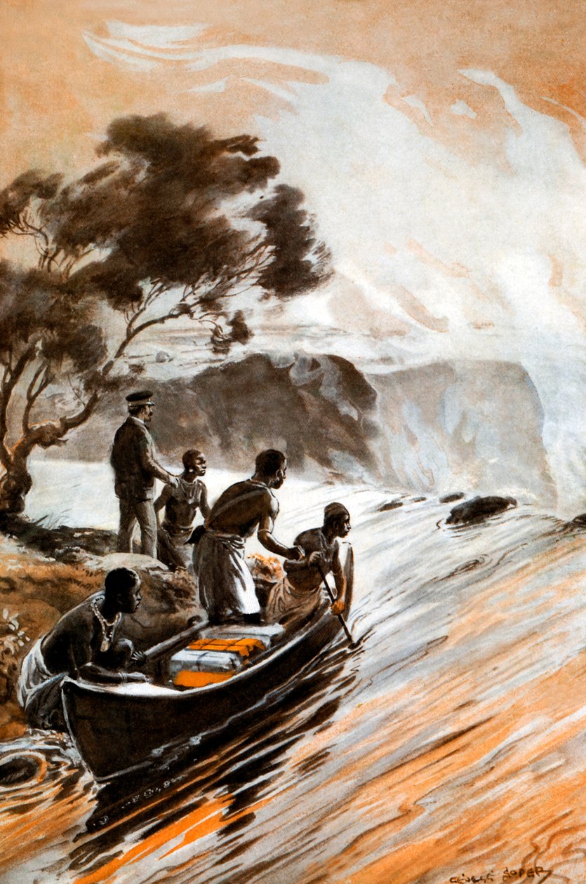 Livingstones opdagelse af Victoria Falls af George Soper