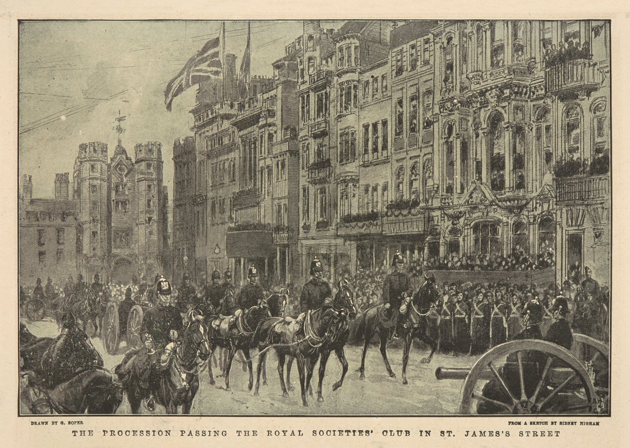 Dronning Victorias begravelse af George Soper