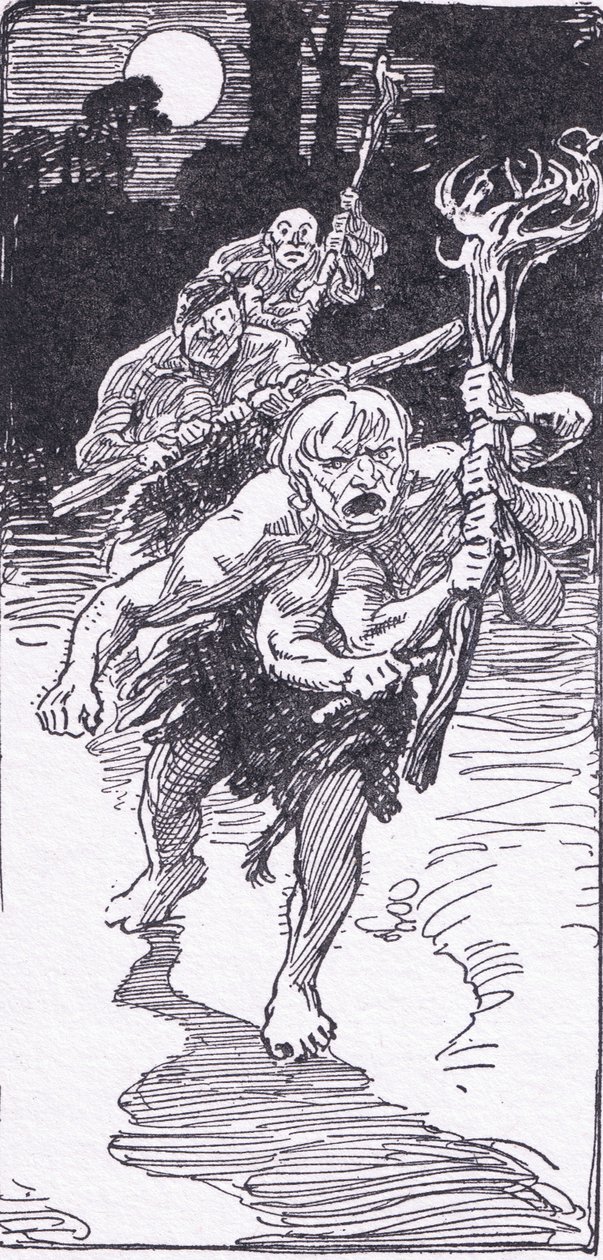 Mens de lå og sov, kom de forfærdelige mænd ned, fra The Heroes udgivet af George Allen og Unwin 1929 af George Soper