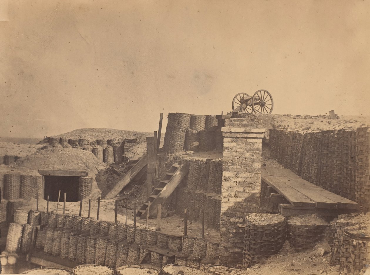 Befæstninger nær Charleston, South Carolina, ca. 1861. af George Stacy.