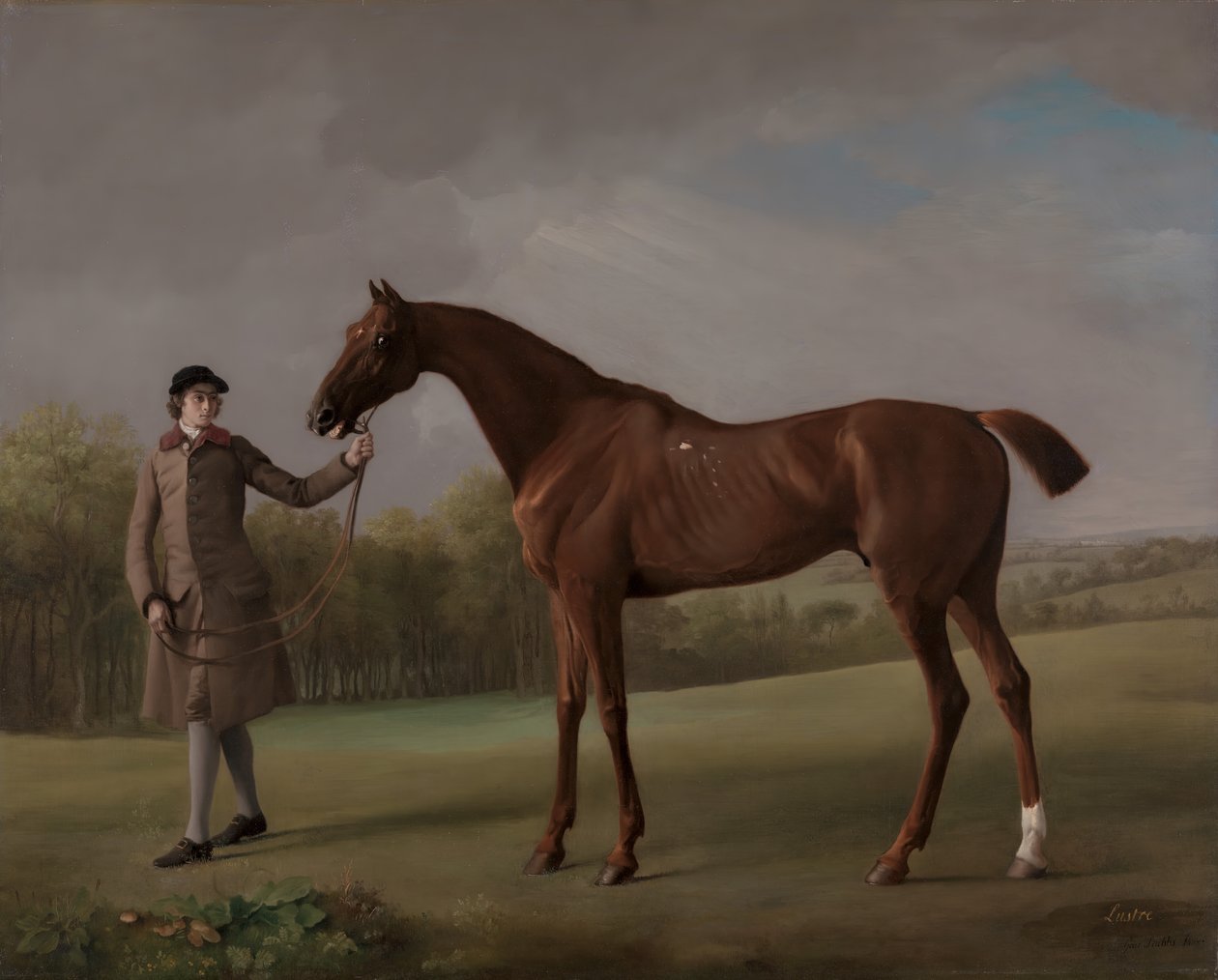 Lustre, holdt af en Brudgom, ca. 1762. af George Stubbs