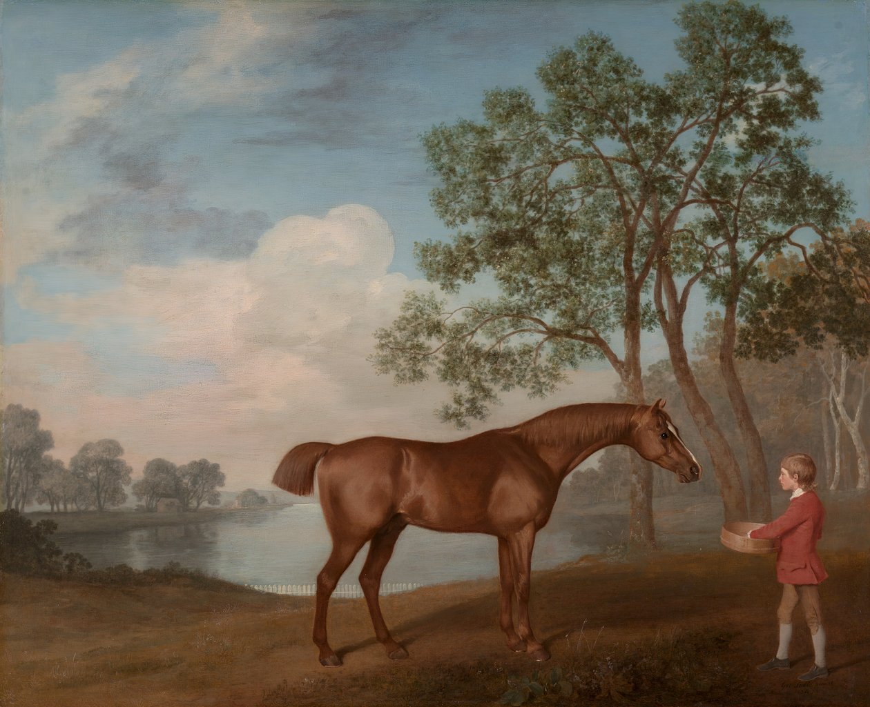 Græskar med en staldknægt, 1774. af George Stubbs