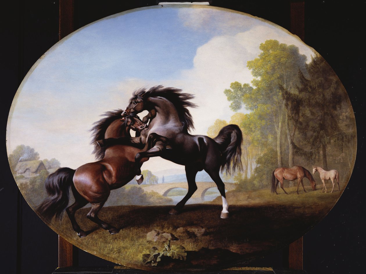 Hingstekamp, 1781 af George Stubbs