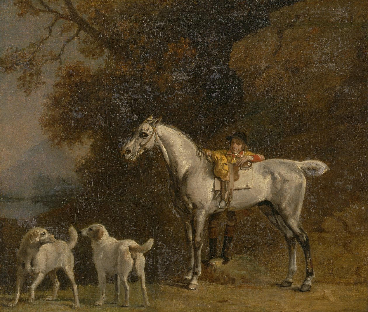 Studier til eller efter "Den tredje hertug af Richmond med Charleton-jagten" af George Stubbs