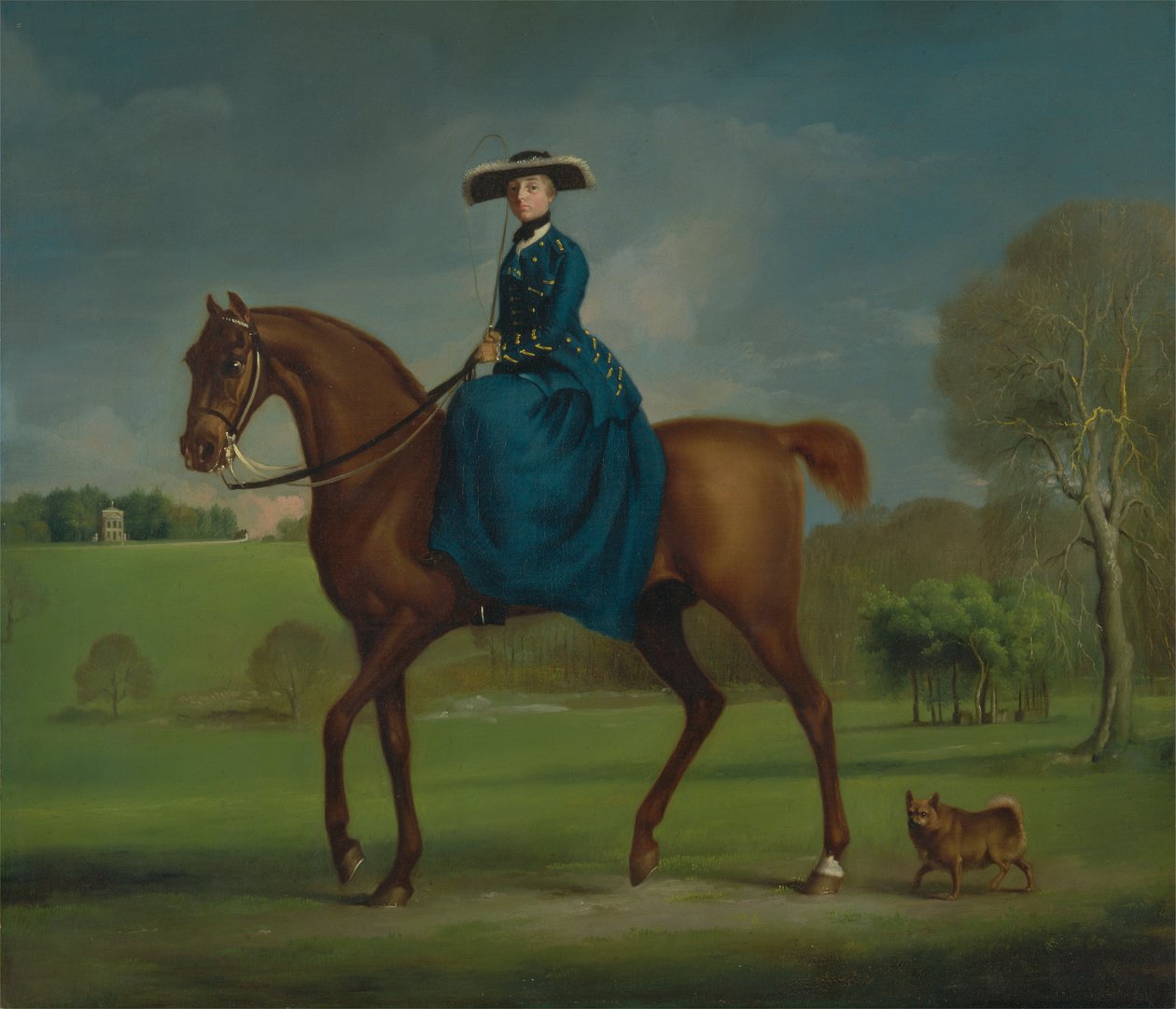 Grevinden af Coningsby i Charlton-jagtens kostume af George Stubbs