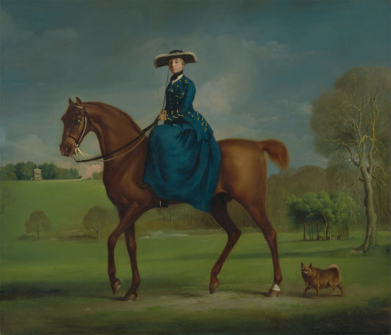 Grevinden af Coningsby i Charlton-jagtens kostume af George Stubbs