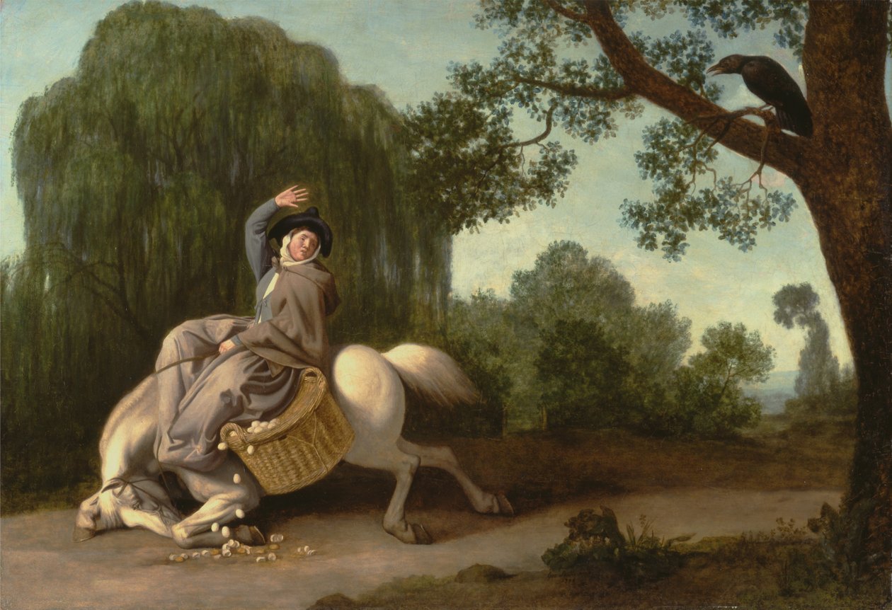 Bondekonen og ravnen af George Stubbs