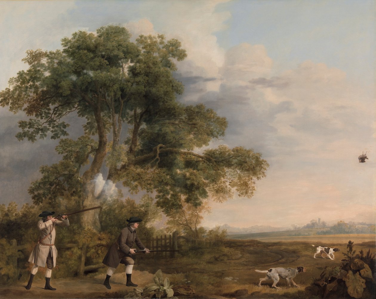 To herrer skyder af George Stubbs