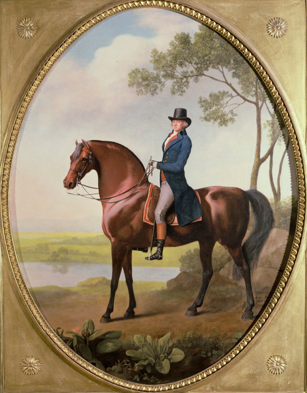 Warren Hastings på sin arabiske hest af George Stubbs