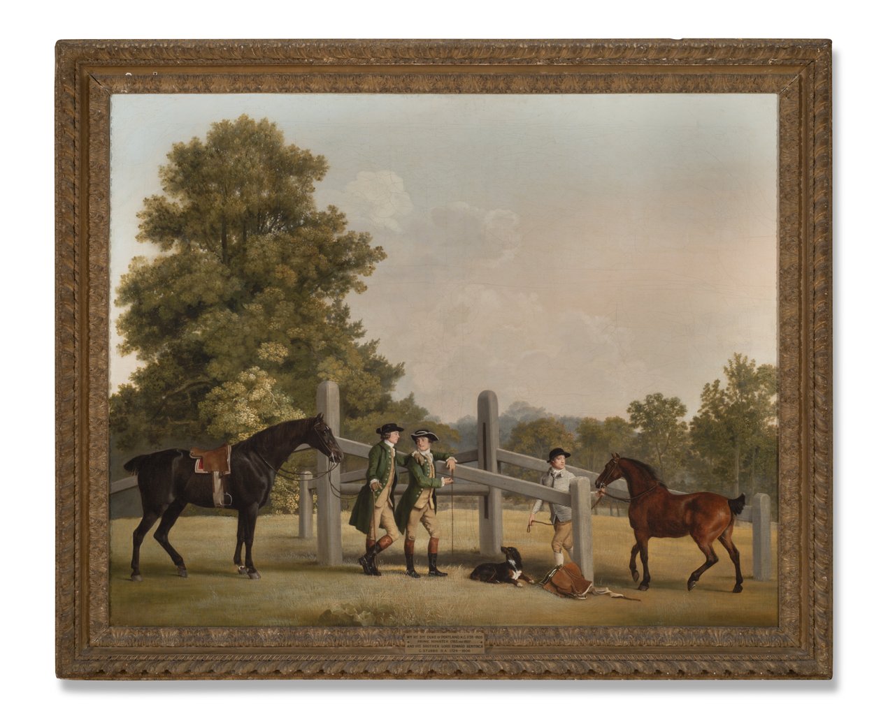 William Henry Cavendish-Bentinck, 3. hertug af Portland og hans yngre bror Lord Edward, 1767-68 af George Stubbs