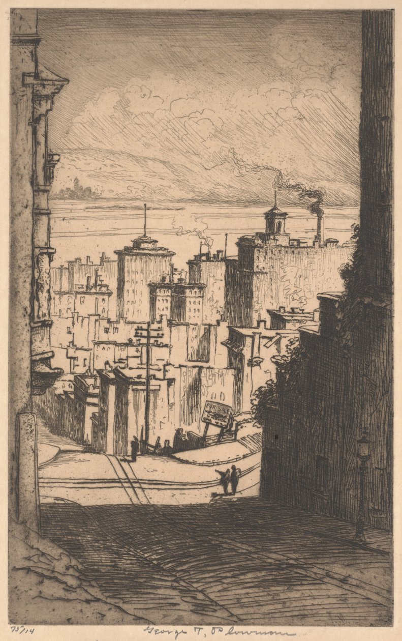 I San Francisco, ca. 1911 (mezzotint) af George Taylor Plowman