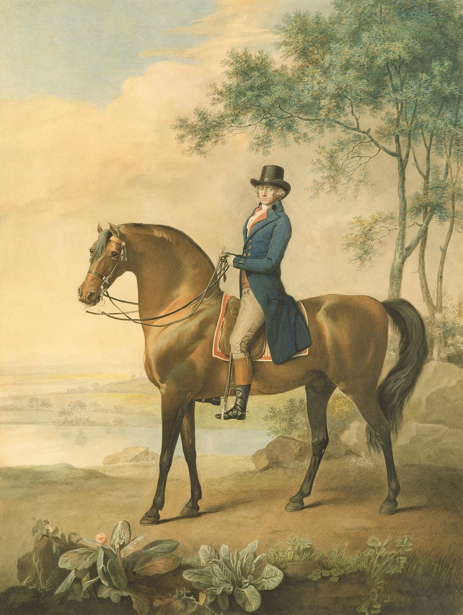 Warren Hastings på sin arabiske hest, 1796 af George Townley Stubbs