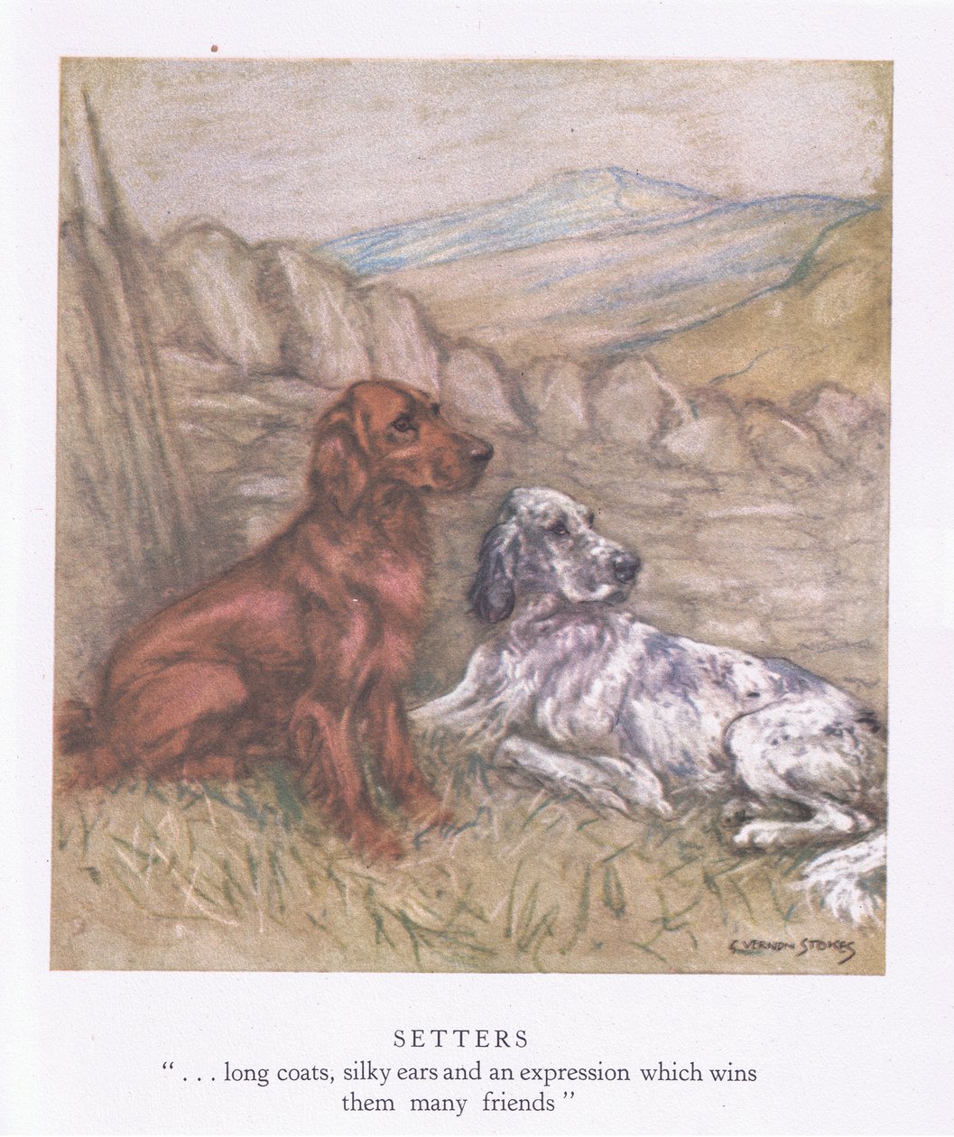 Settere (farvelitografi) af George Vernon Stokes