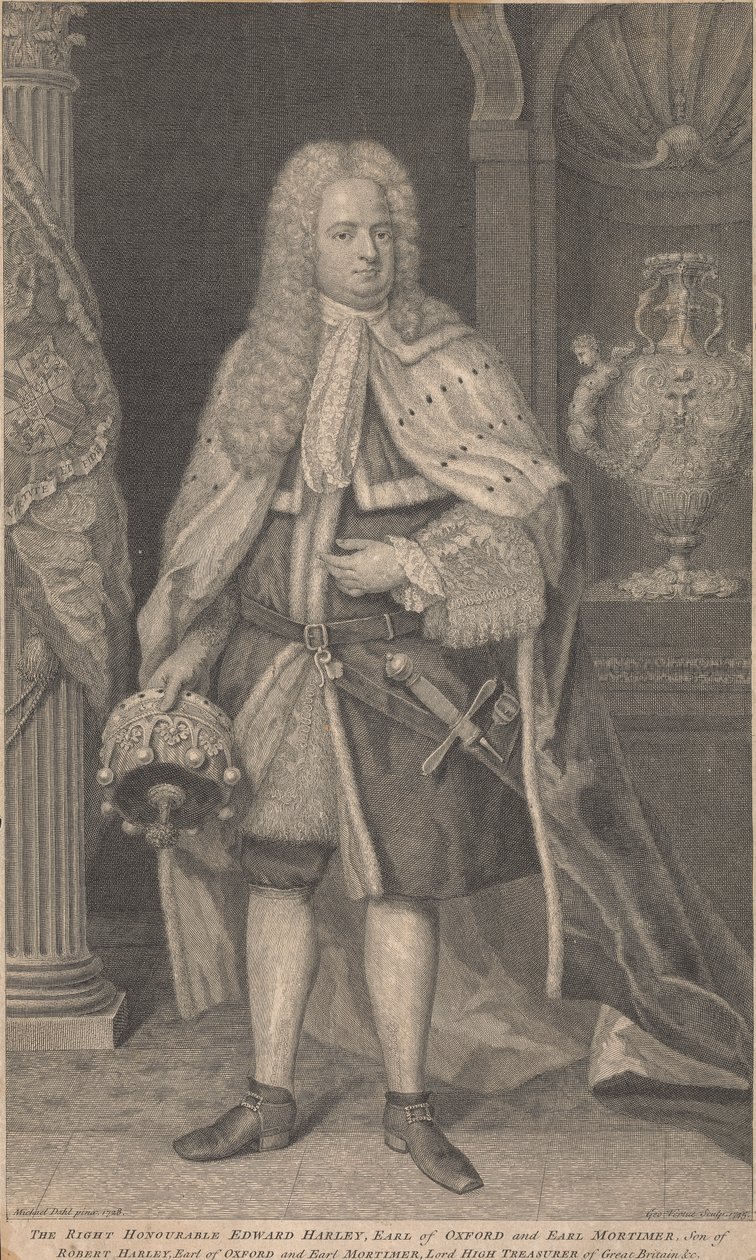 Edward Harley, 2. jarl af Oxford og jarl af Mortimer af George Vertue