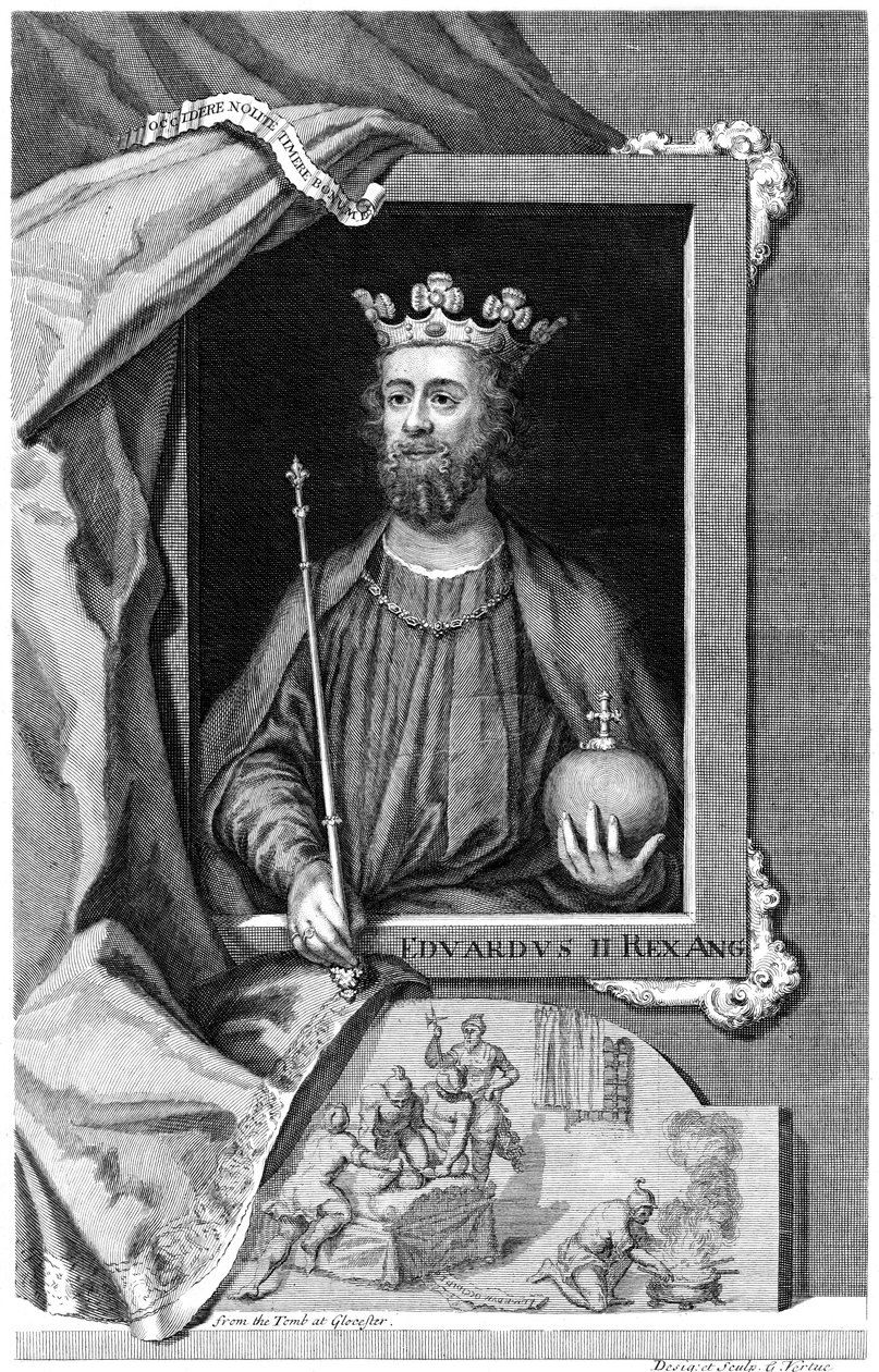 Edward II af England. 1700-tallet af George Vertue