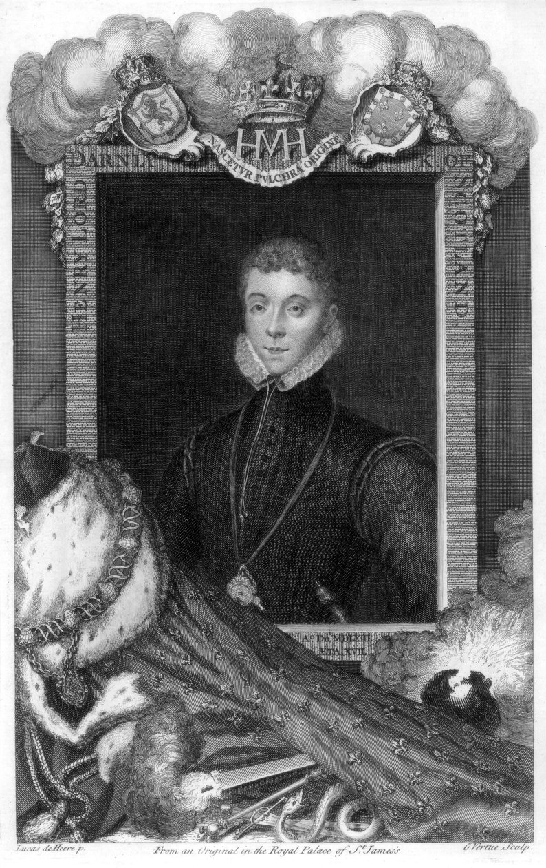 Henry Stewart, Lord Darnley, Mary King Consort, Queen of Scots, 1700-tallet. af George Vertue
