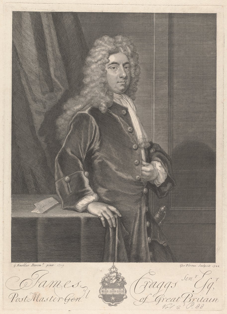 James Craggs den ældre af George Vertue