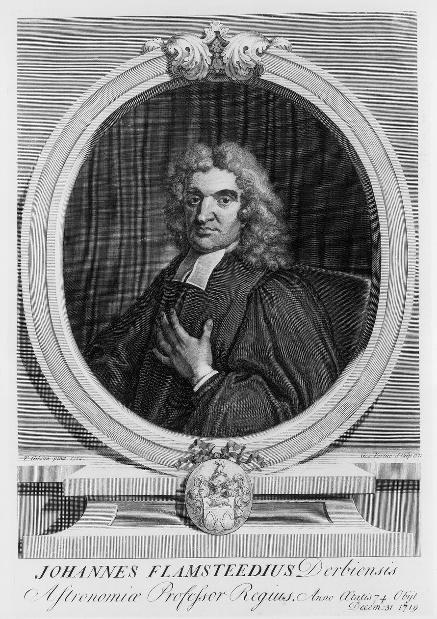 John Flamsteed, astronom, 1712 af George Vertue