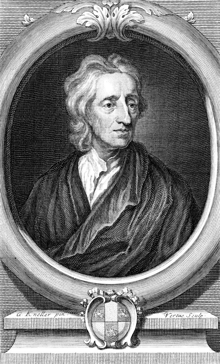 John Locke, engelsk filosof, c1713 af George Vertue
