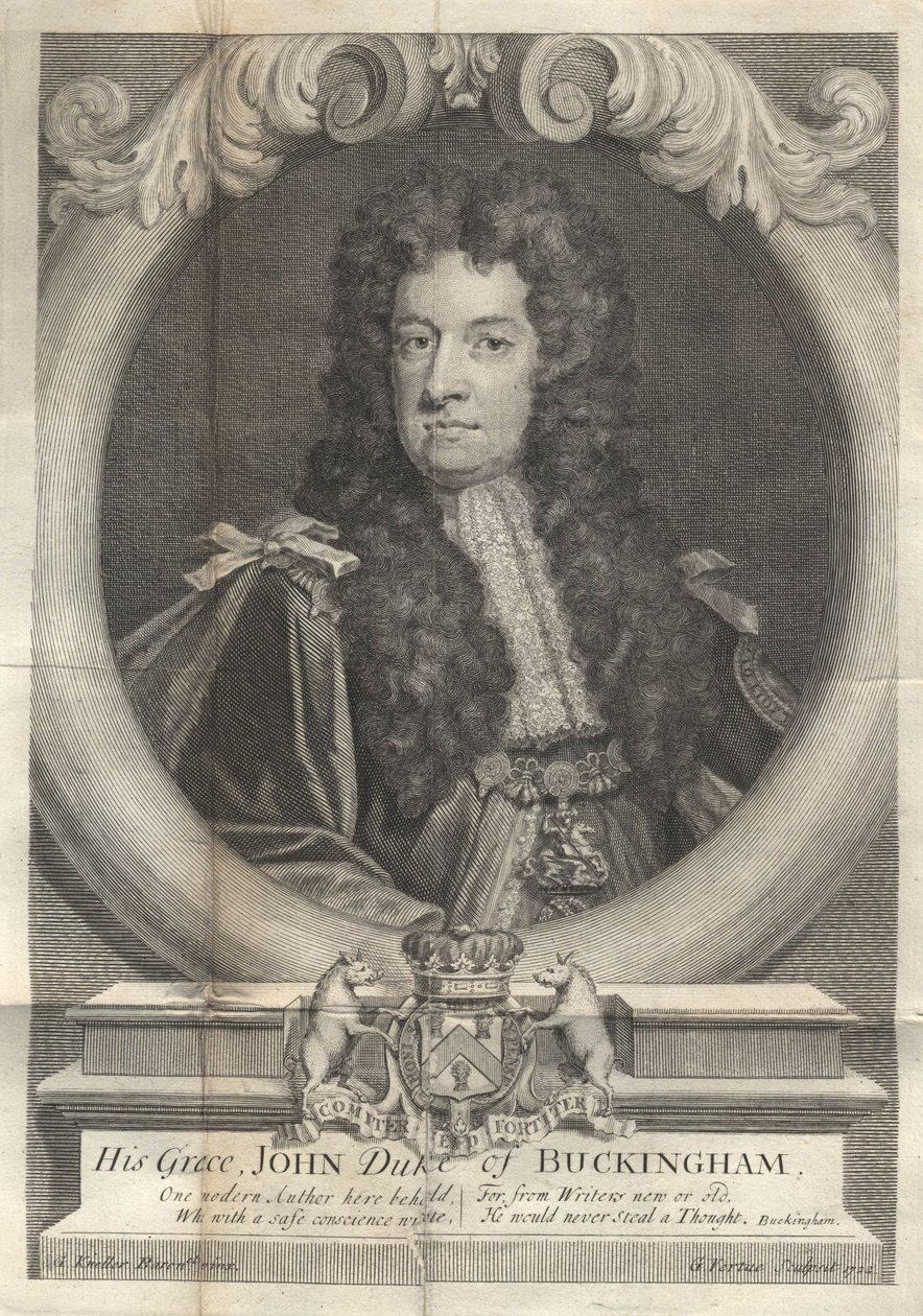 John Sheffield, 1. hertug af Buckingham og Normanby 1648-1721, 1722 af George Vertue