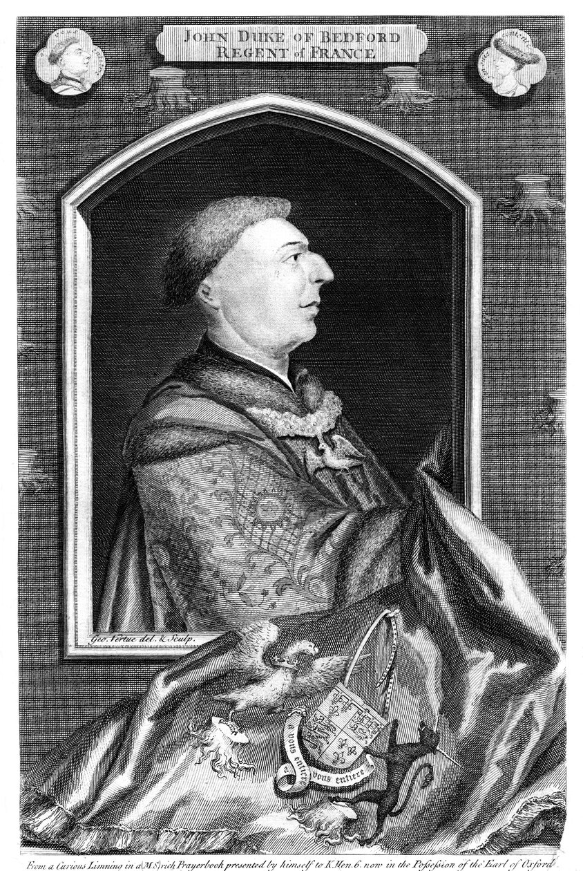 John of Lancaster, 1. hertug af Bedford, 1700-tallet. af George Vertue