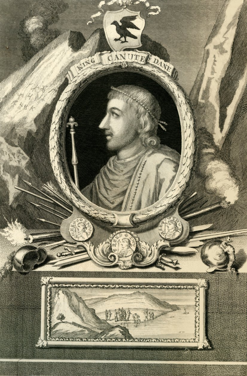 Kong Knud den danske, 1732. af George Vertue