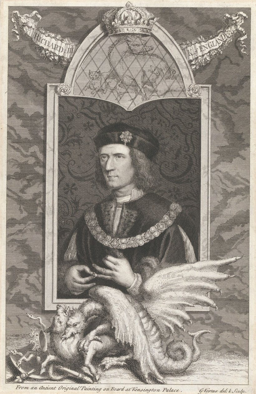 Richard 3., konge af England af George Vertue