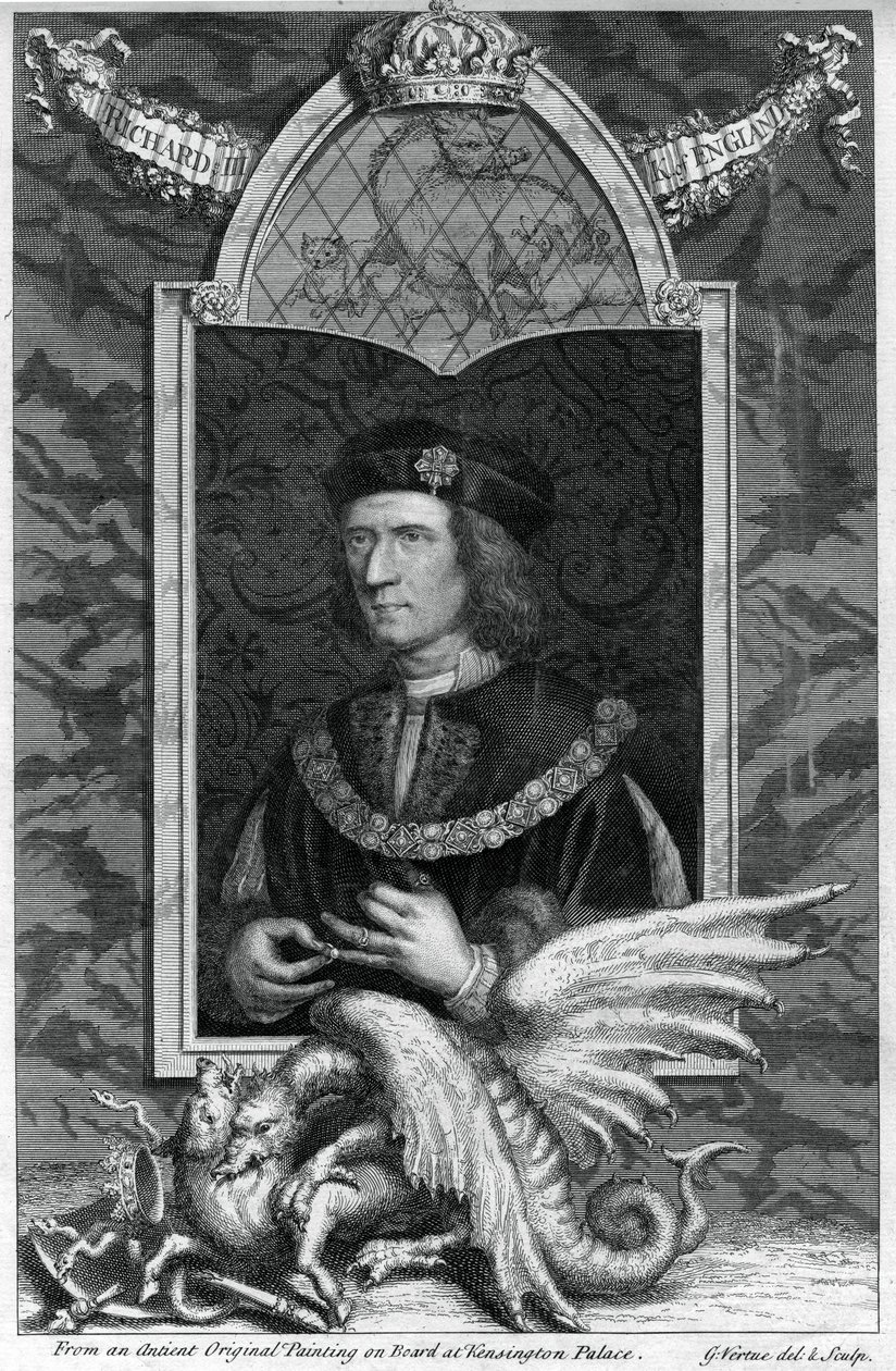 Richard III af England, 1700-tallet. af George Vertue