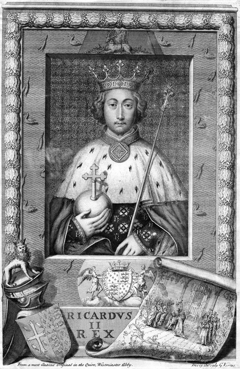 Richard II, konge af England. af George Vertue