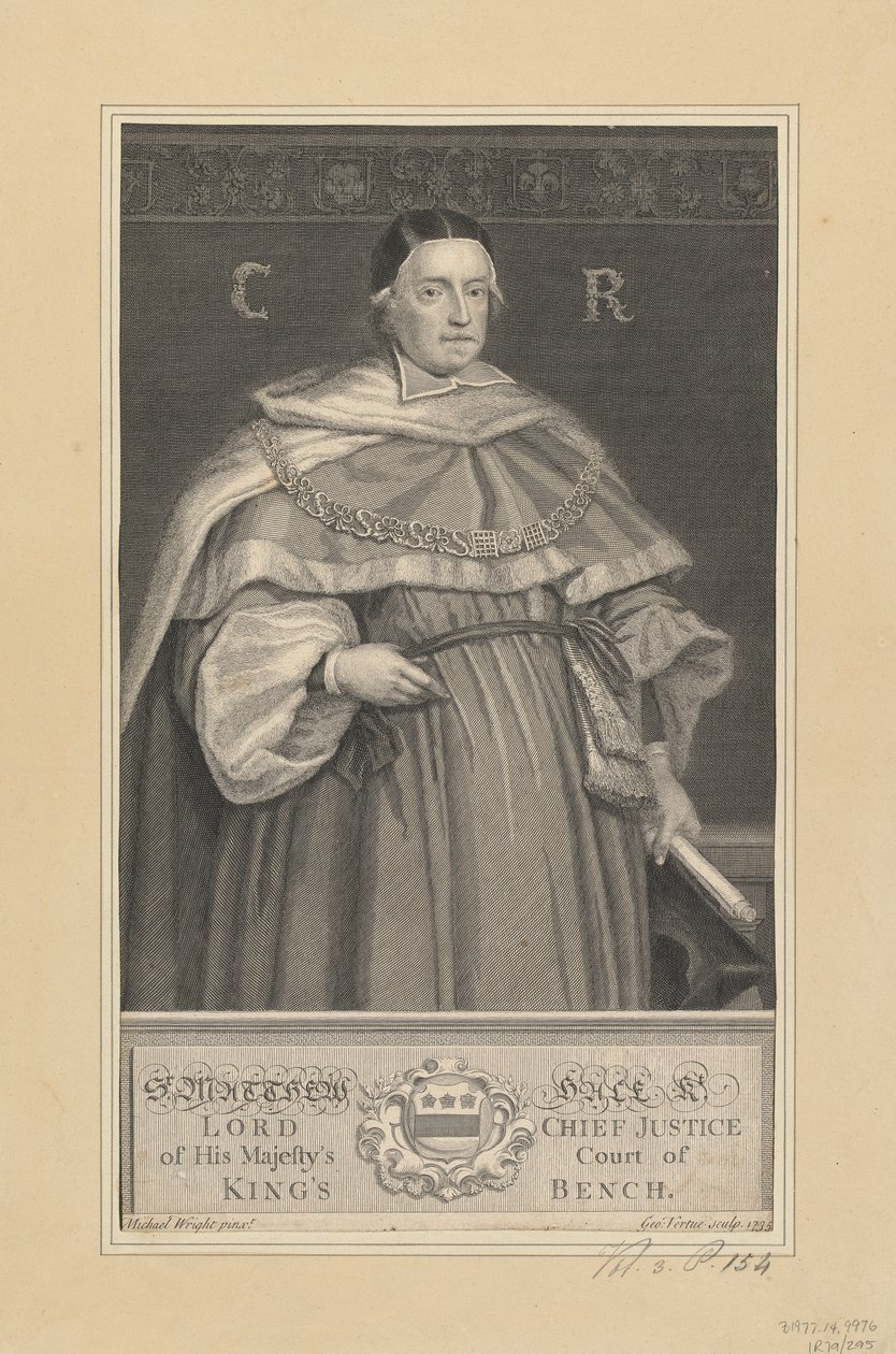 Sir Matthew Hale af George Vertue