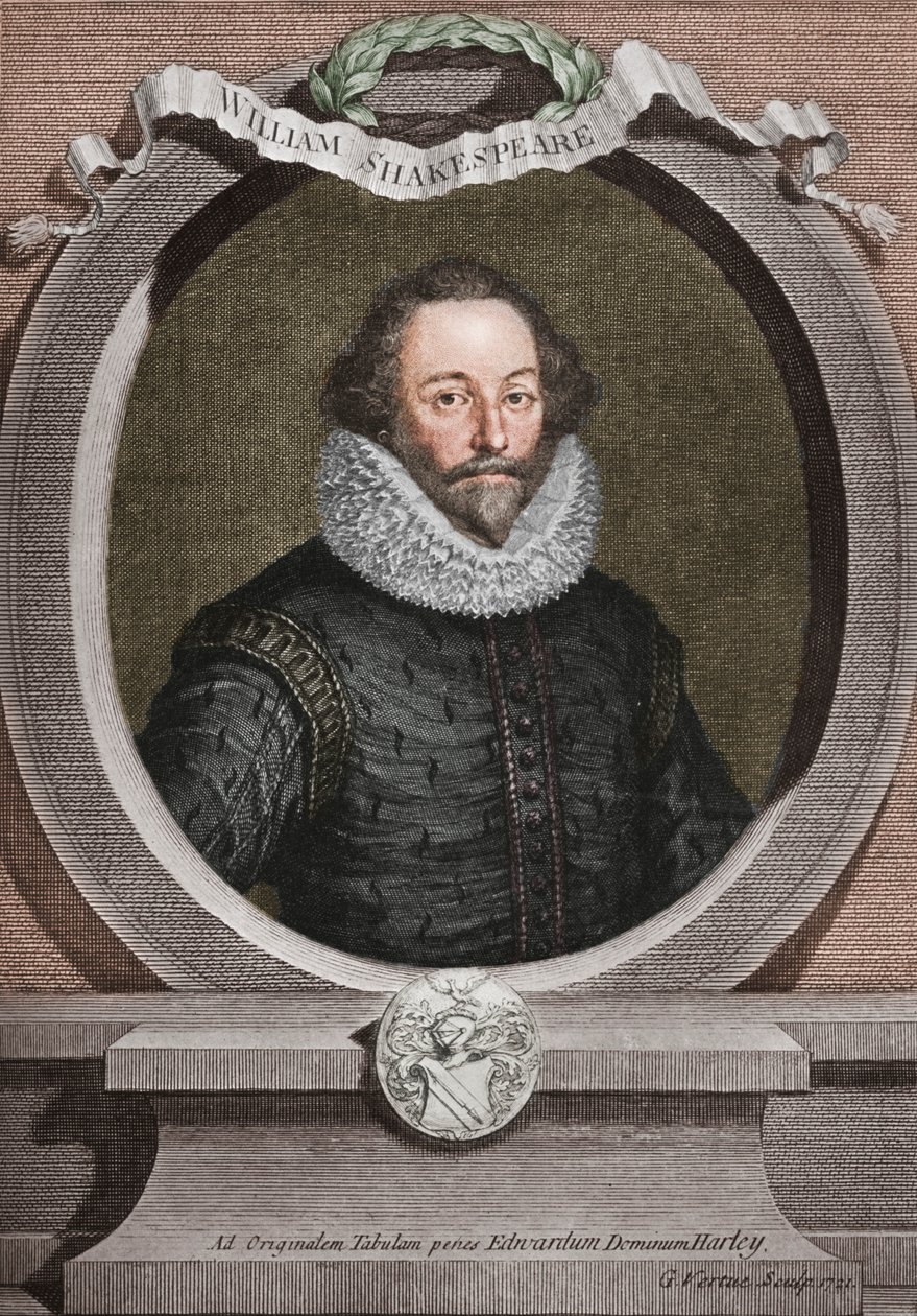 William Shakespeare 1564-1616, engelsk digter og dramatiker, 1721, 1913 af George Vertue
