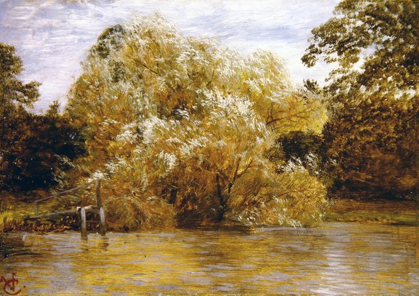 Before the Storm, Abingdon (olie på panel) af George Vicat Cole