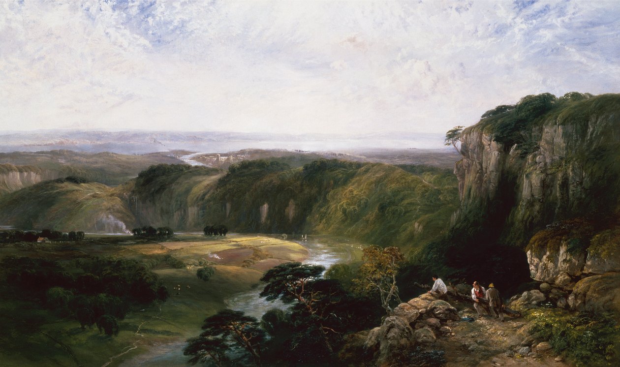 Chepstow fra Windcliff af George Vicat Cole