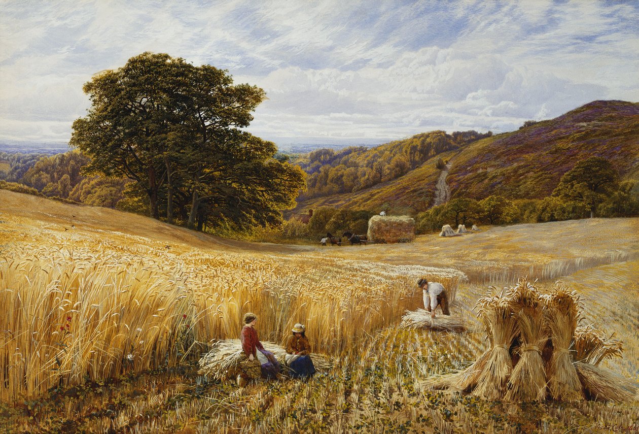 Høsttid nær Holmbury Hill, Surrey af George Vicat Cole