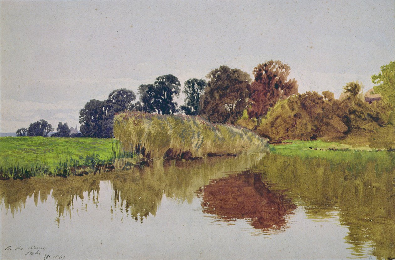 Ved Arun, Stoke, Sussex af George Vicat Cole