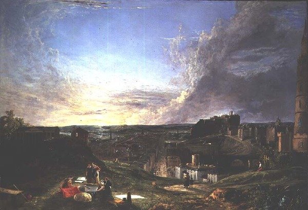 Edinburgh fra Carlton Hill af George Vincent
