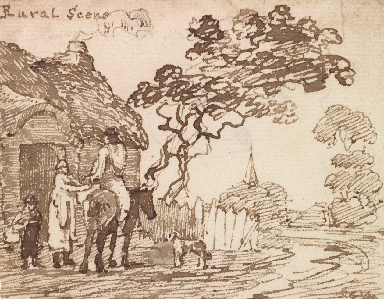 Landlig Scene af George Walker