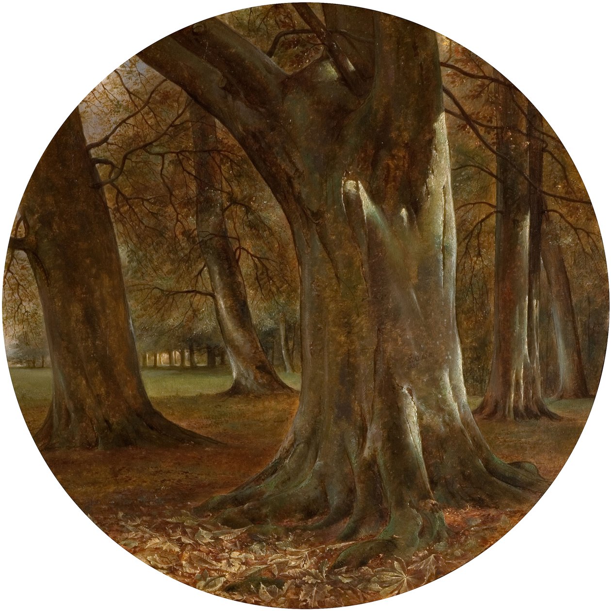 Årets fald, 1857. af George Wallis