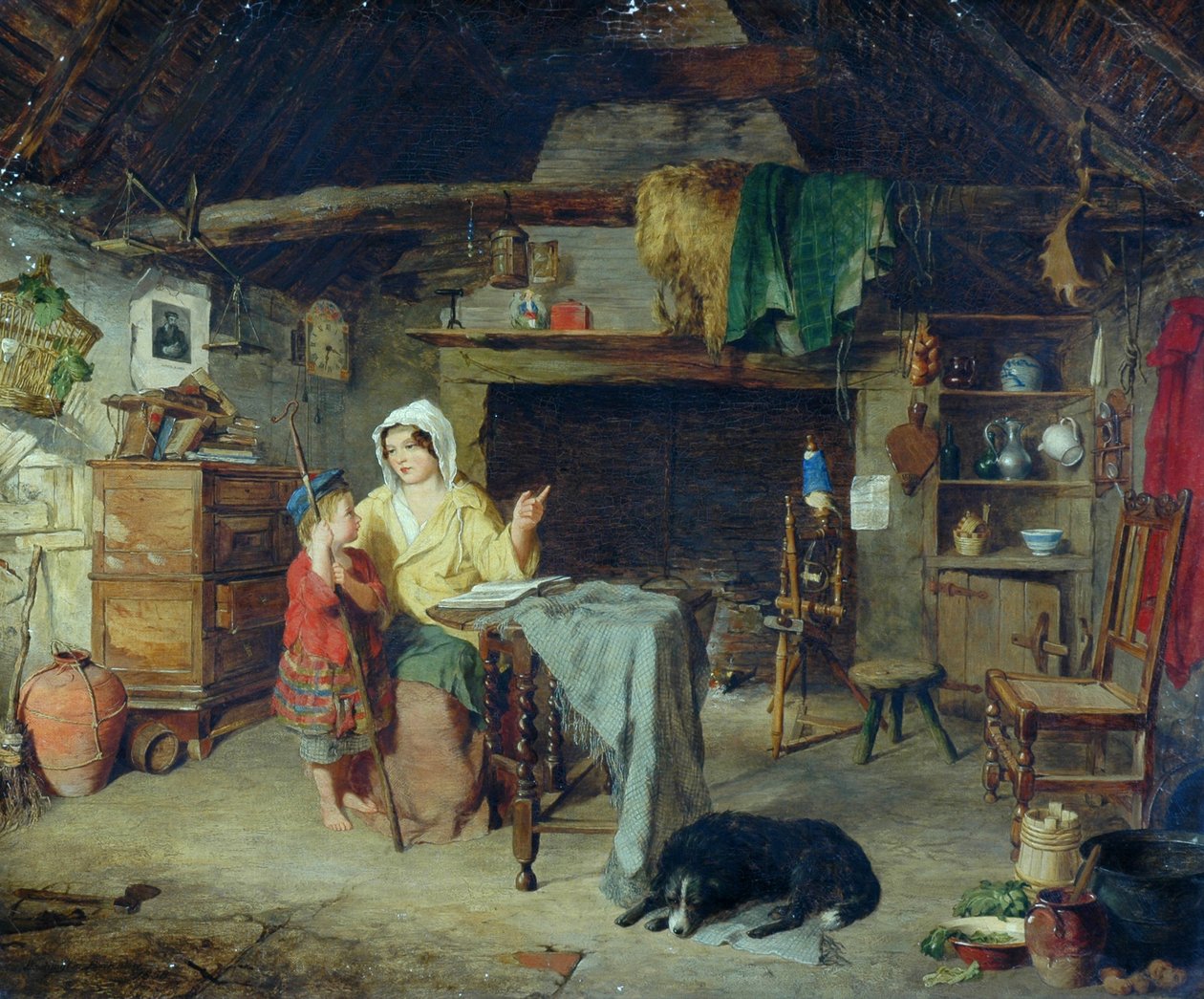 Ettricket. Hyrdedreng modtog sine første indtryk fra sin mor, 1858 af George Washington Brownlow