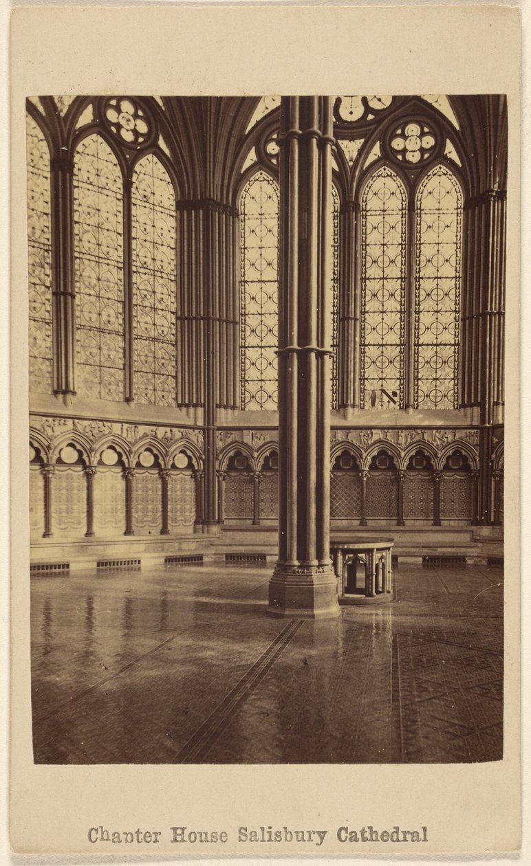 Kapitelhuset. Salisbury Katedral. af George Washington Wilson