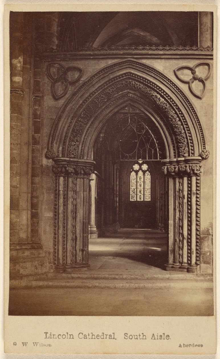 Lincoln Cathedral, sydlige sideskib af George Washington Wilson