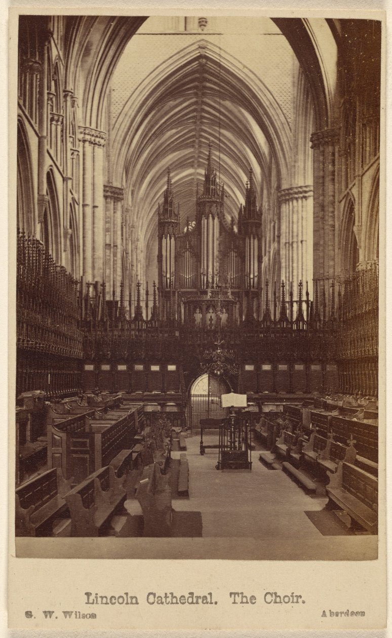 Lincoln Cathedral. Koret. af George Washington Wilson