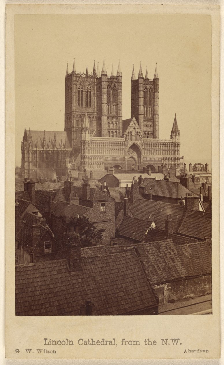 Lincoln Katedral, set fra nordvest af George Washington Wilson